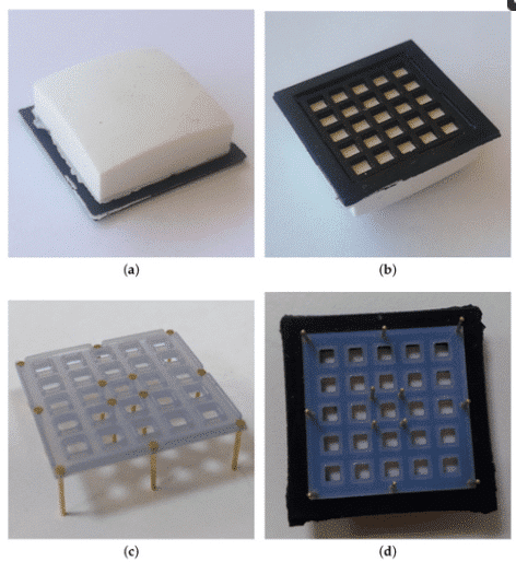 photo of a tactile sensor deformable membrane