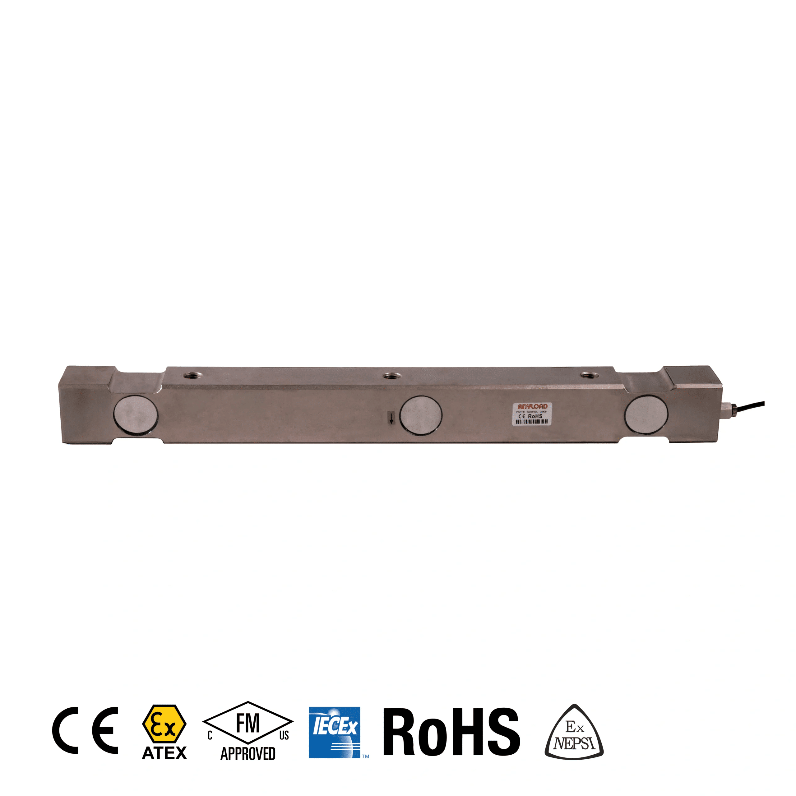 ANYLOAD 102MHML Alloy Steel Double-Ended Beam Load Cell - Image 2