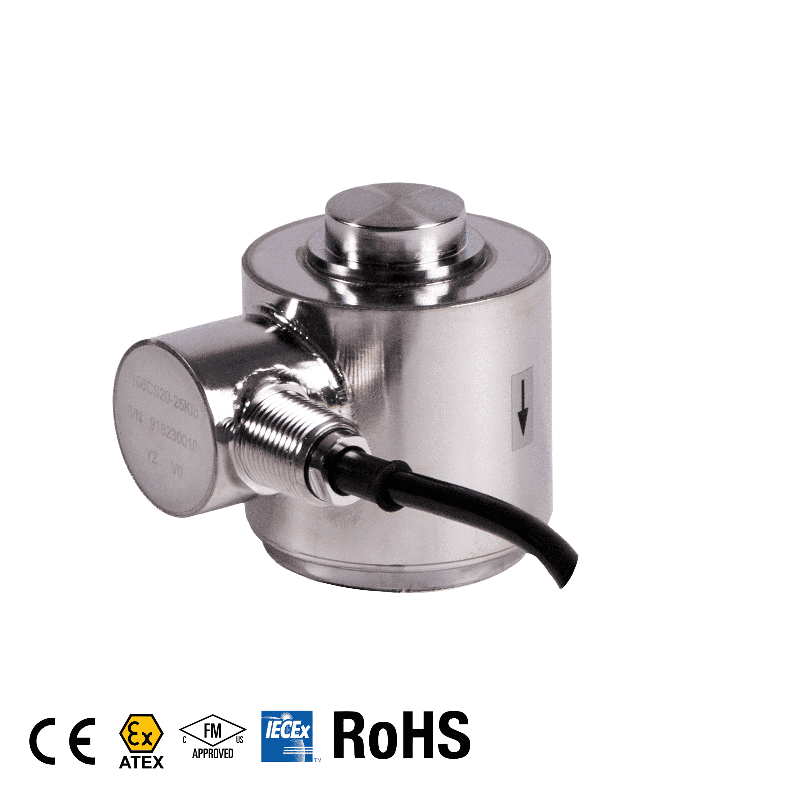 ANYLOAD 106CS20 Stainless Steel Canister Load Cell - Image 2