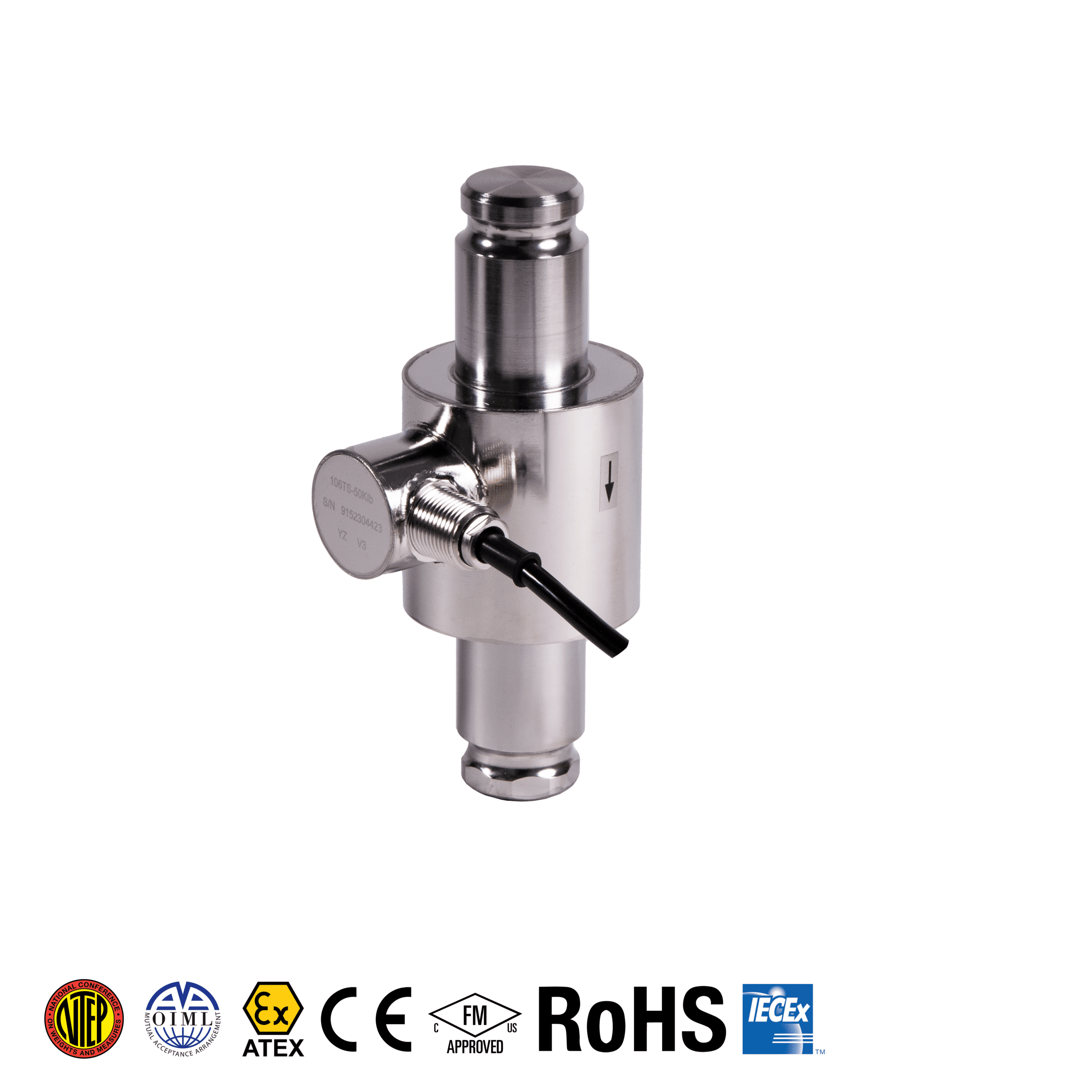 ANYLOAD 106TS Stainless Steel Canister Load Cell - Tacuna Systems