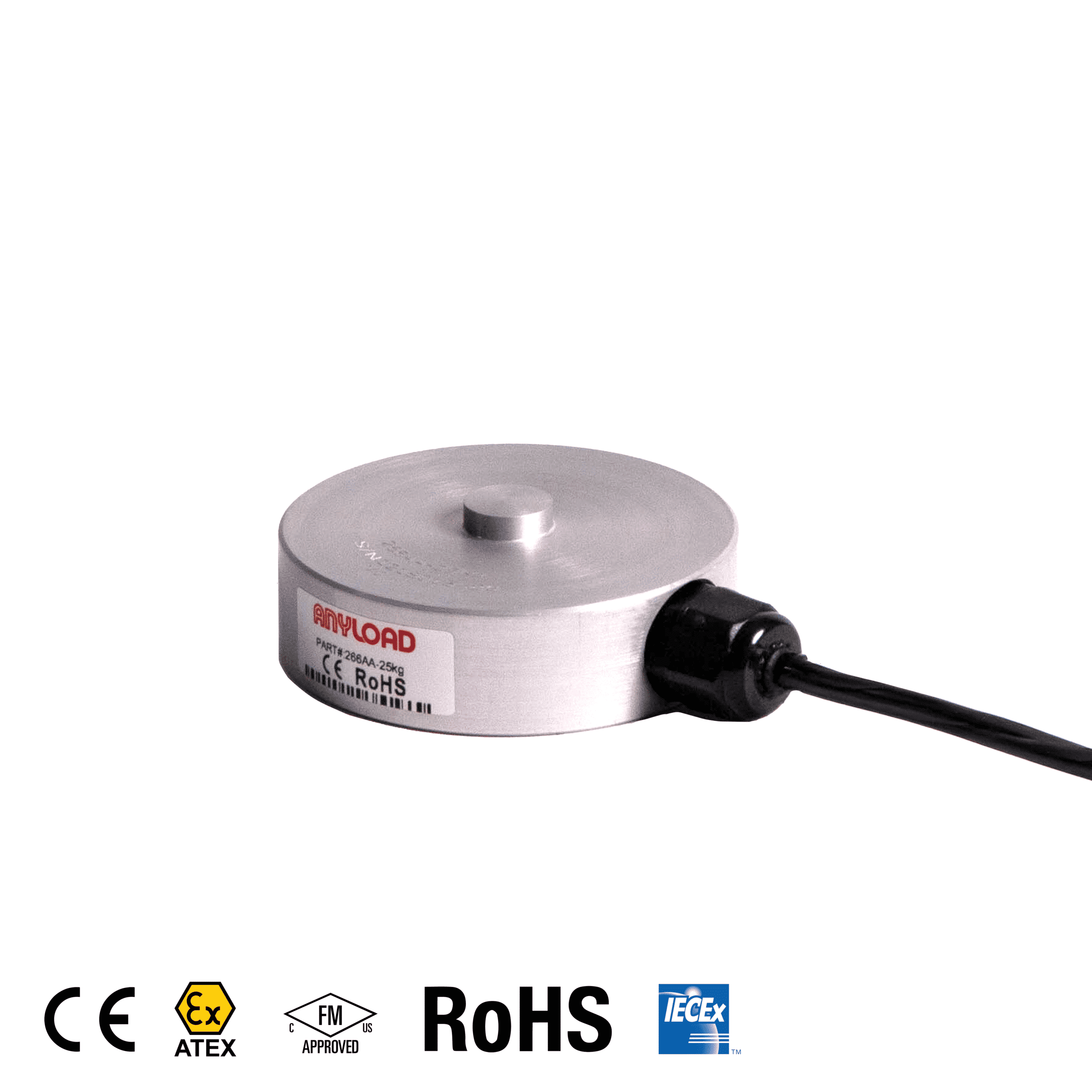 ANYLOAD 266AA Aluminum Compression Load Cell - Image 2