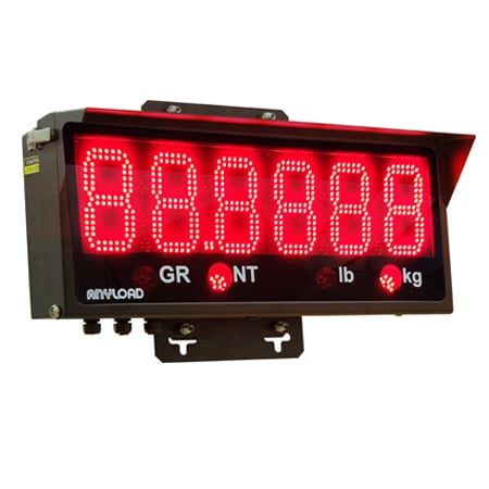 photo of anyload large L E D remote display for scales
