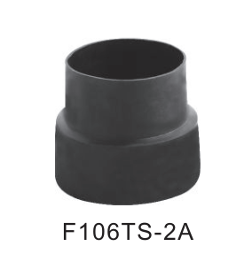 photo of the anyload F106TS rubber boot for mounting the 106TS load cell. It looks like a slightly tapered hollow cylinder with open top and bottom, resting on a similar tapered cylinder of slightly larger outer diameter with the two cylinders fused into one object