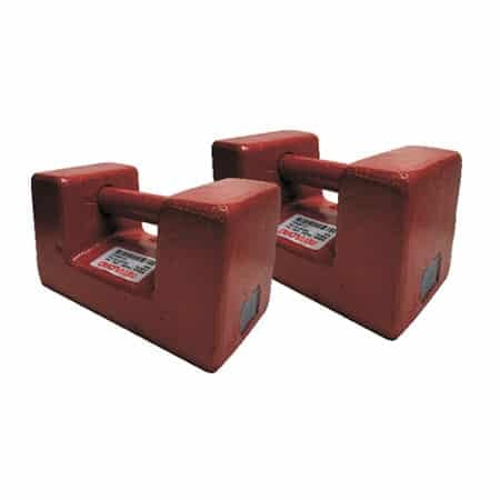 a photo of a pair of the ANYLOAD TWCM1 cast iron test weights