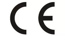 Logo of CE: Conformité Européene indicating conformance to European Union product safety standards