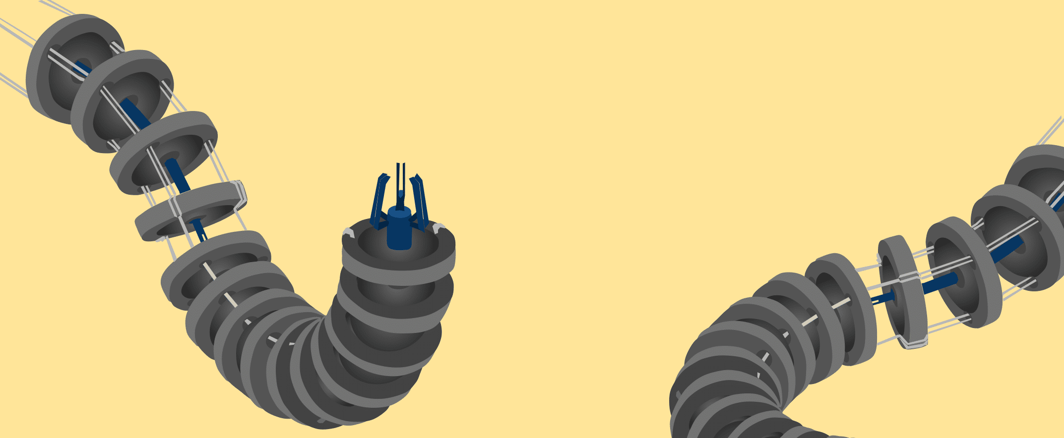 banner illustration of a continuum robot
