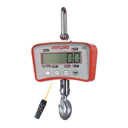 photo of anyload light duty crane scale with L E D screen