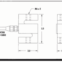CAD drawing of amcells S T B load cell