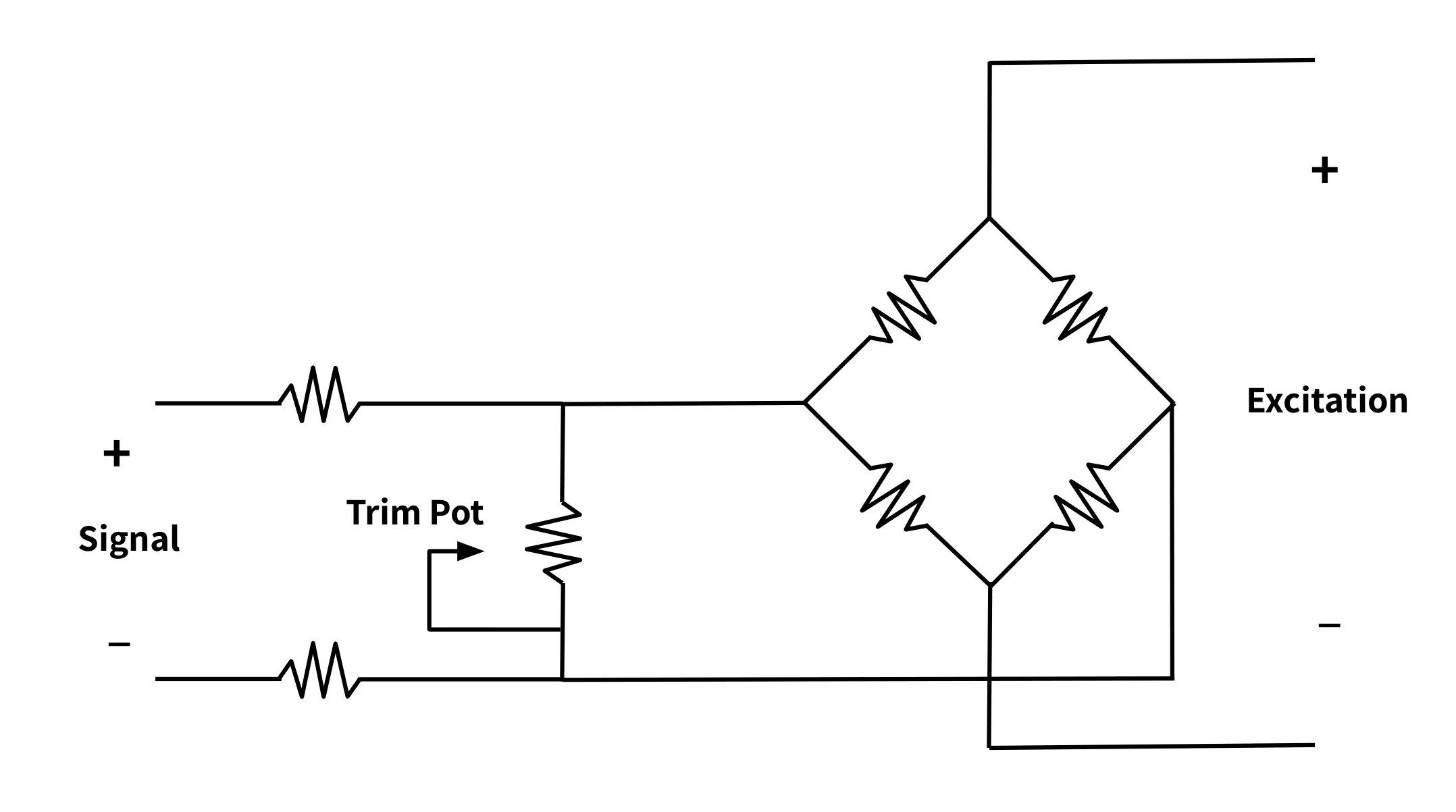 electrical schematic diagram of signal trimming