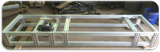 photo of treadmill frame used in experiment