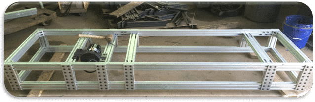 photo of treadmill frame used in experiment