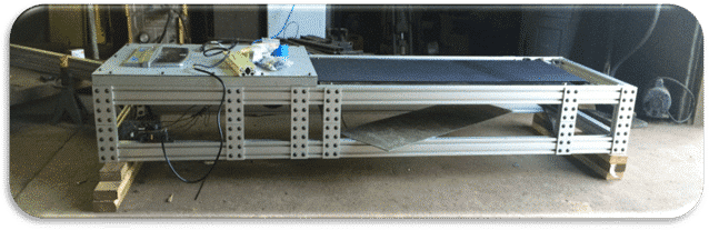 A force measurement test bench